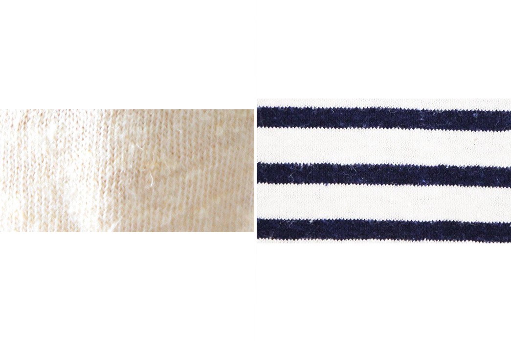 left-field-nyc-hemp-cotton-tube-knit-pocket-tees-front-detail-natural-hemp-and-hemp-navy