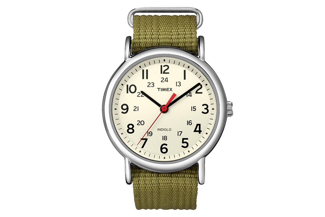 the-heddels-affordable-holiday-gift-guide-timex-weekender-with-olive-nylon-strap