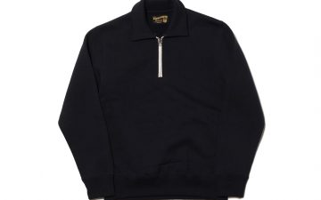 the-real-mccoys-usaaf-1-4-zip-loopwheel-sweatshirt-front