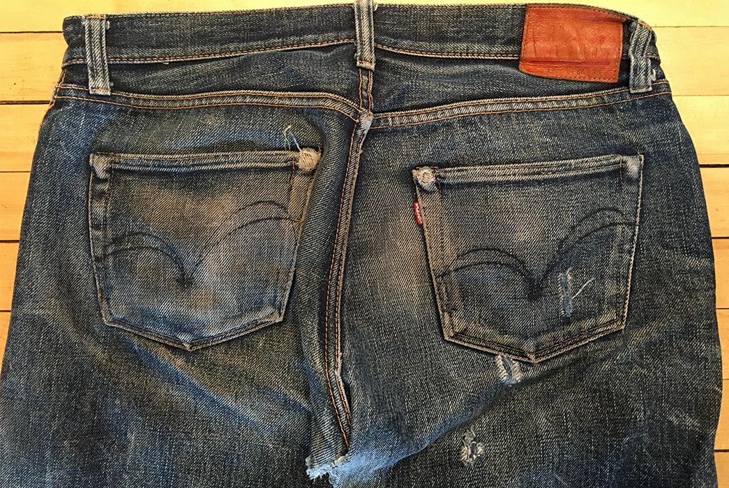 Samurai Jeans S510XX (8 Years, 4 Washes, 1 Soak) - Fade of the Day