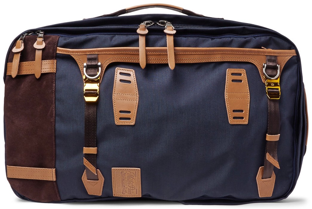 master-piece-potential-waterproof-leather-and-suede-trimmed-cordura-convertible-bag-front