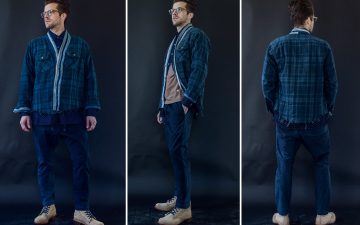 dr-collectors-indigo-overdyed-flannel-noragi-shirt-front-side-back