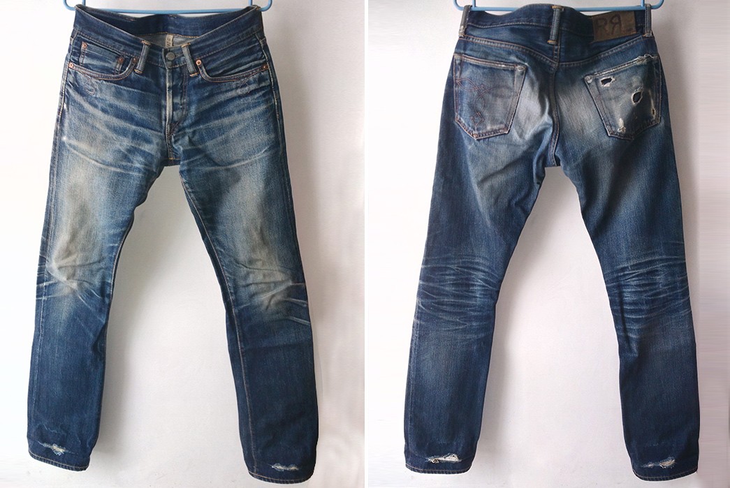 Fade-of-the-Day---RRL-Slim-Bootcut-(1.5-Years,-6-Washes,-Unknown-Soaks)-front-back