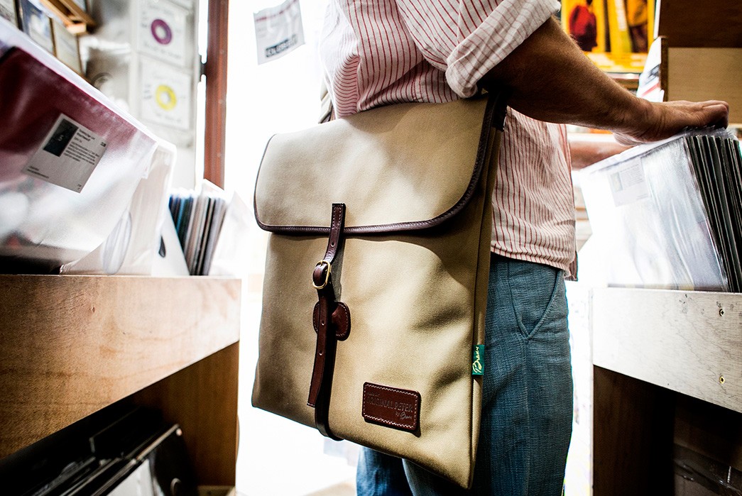 From-LP-satchels-to-military-holdhalls-Original-Peter-revamps-Brady-bags-for-modern-users-bag-on-model-side