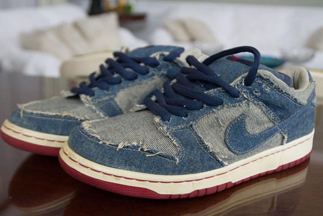 Nike SB x Reese Forbes Denim Dunks are 