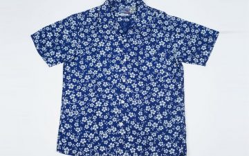 Blue-Blue-Japan-Short-Sleeve-Bassen-Indigo-Dyed-Blooming-Sakura-Print-Shirt-front