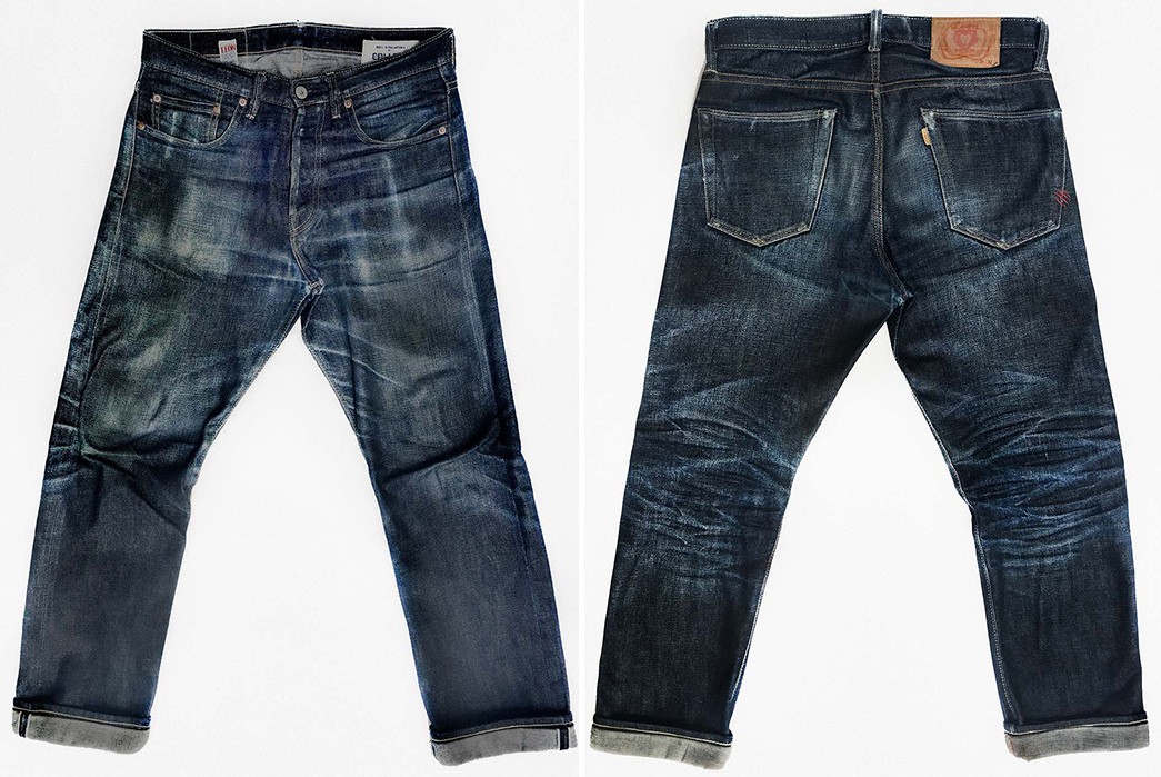 Fade-of-the-Day---Léon-Denim-1947-Memphis-(9-Months,-3-Washes,-1-Soak)-front-back