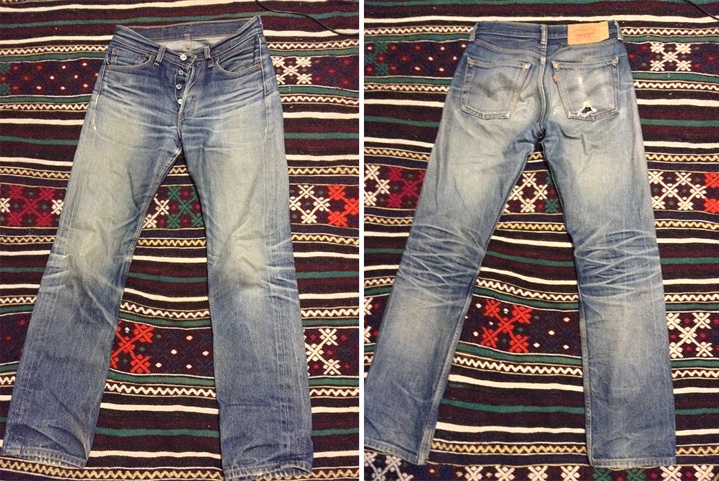 Fade-of-the-Day---Levi's-501-STF-(4-Years,-Unknown-Washes,-2-Soaks)-front-back