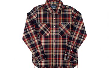 Iron-Heart-Indigo-Dyed-10oz.-Selvedge-Flannel-Shirt-front