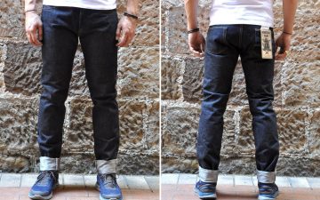 Momotaro-x-Corlection-18oz.-0301-18VSP-Selvedge-Jeans-model-front-back