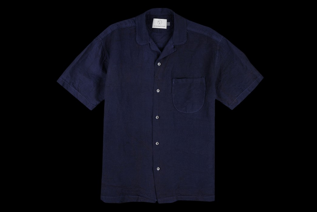 Older-Brother's-Geri-Shirt-is-Indigo-Dyed-and-Literally-Made-of-Paper-front