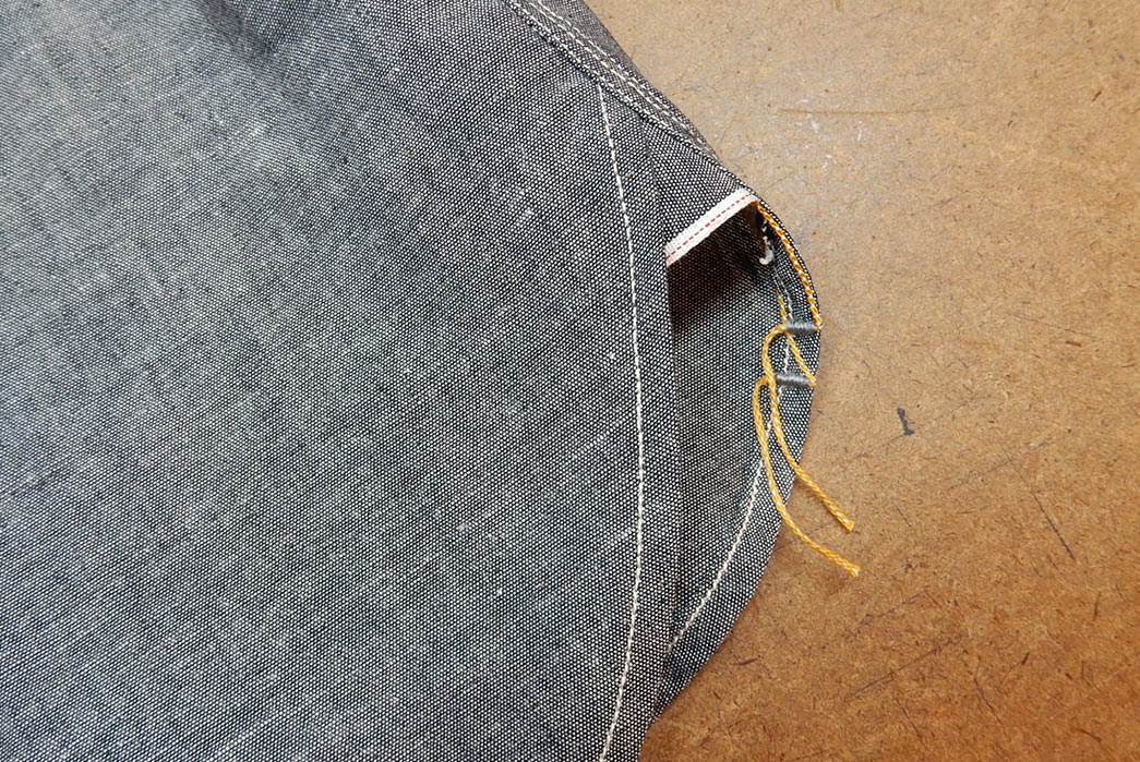 Roy-Charcoal-BBQ-Shirt-in-Japanese-Selvedge-Chambray-selvedge
