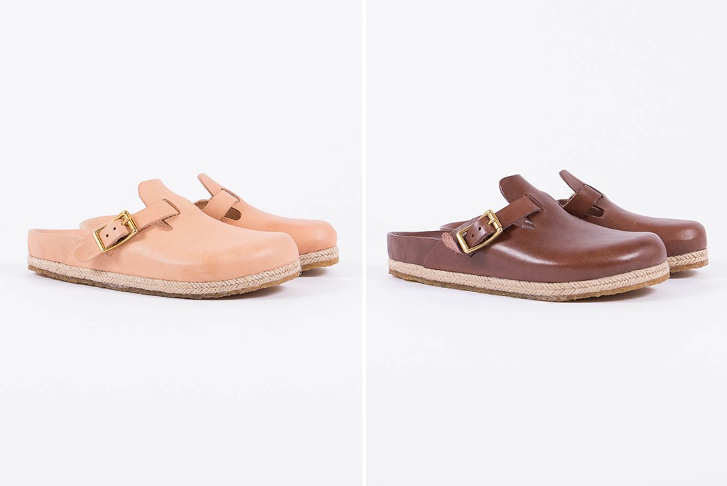 Yuketen's-Take-on-the-Boston-Sandal-natural-and-brown-pair-side