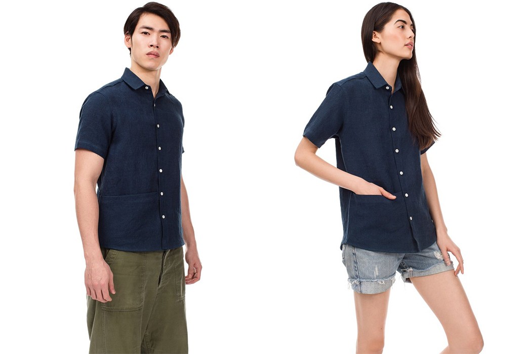 Blluemade's-Soft-Pocket-Shirts-Simplify-the-Traditional-Guayabera-man-and-women-side