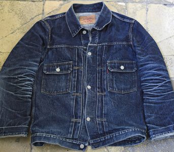 Fade-Friday---TCB-'50s-Type-II-Jacket-(3.5-Years,-12-Washes,-1-Soak)-front
