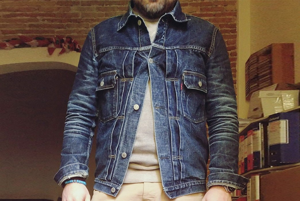 Fade-Friday---TCB-'50s-Type-II-Jacket-(3.5-Years,-12-Washes,-1-Soak)-modal-front