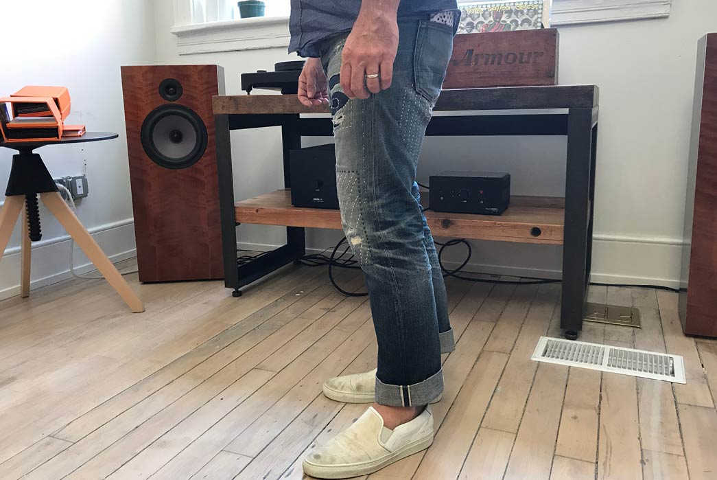 Fade of the Day - Rogue Territory Stanton 15 oz. (4 Years, 4 Washes, 1 Soak) model side