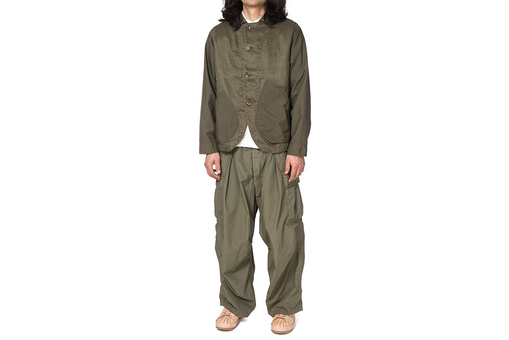 Kapital-Linen-Chino-Cloth-and-Gabardine-Ringoman-Coverall-Jacket-all-model-front