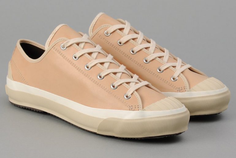 The-Hill-Side-New-Low-Sneakers-Use-Japanese-Natural-Veg-Tan-Leather-front-side
