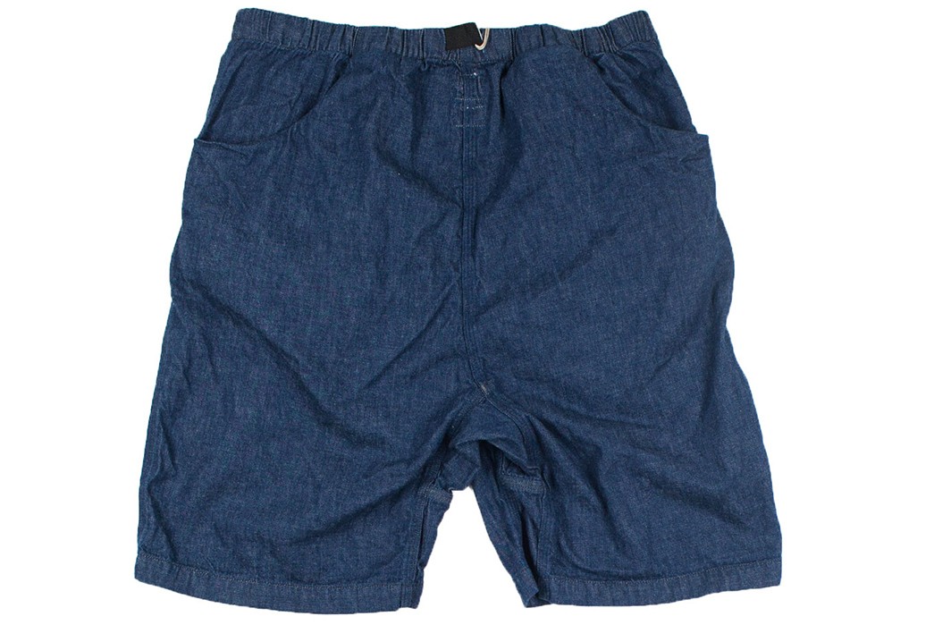 Boulder-Your-Blues-Away-with-orSlow's-Denim-Climbing-Shorts-front-2