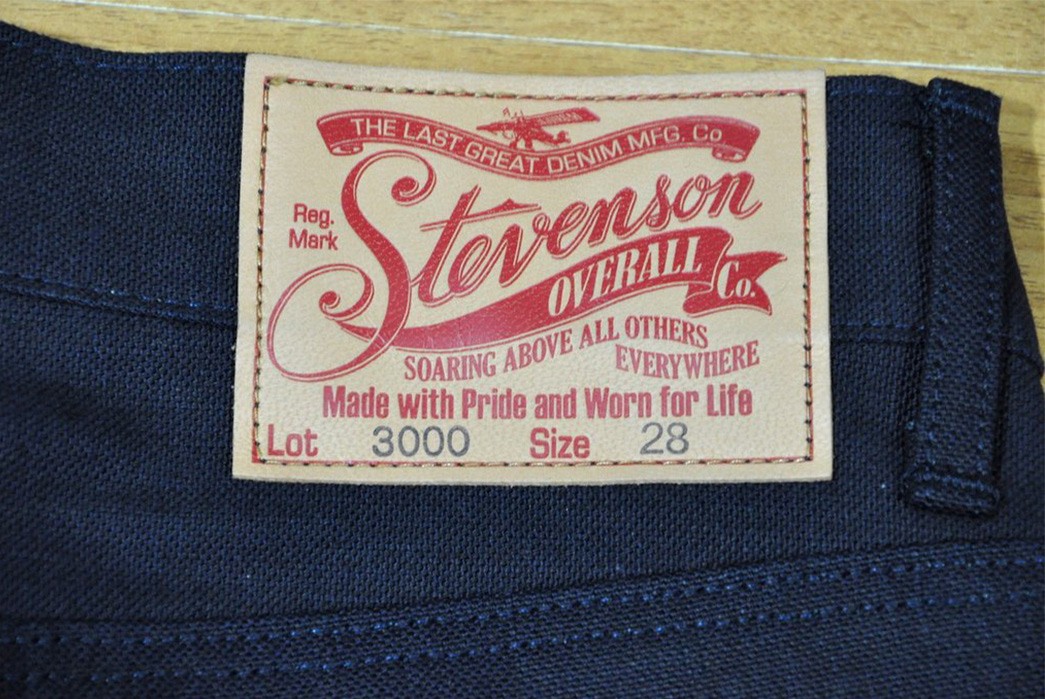 Stevenson-Overall-and--CORLECTION-Double-Up-on-Indigo-for-Their-Collaborative-Jean-back-top-leather-patch