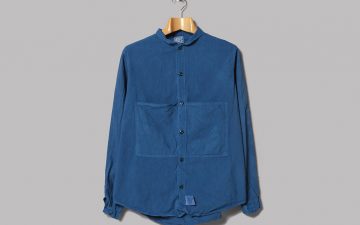 Tender-Woad-Dyed-Long-Sleeve-Butterfly-Shirt-front