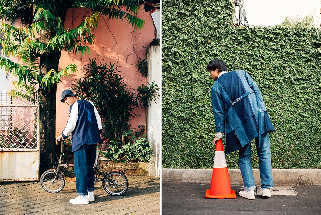 Bluesville-Spring-Summer-2017-Lookbook-blue-jacket-on-bike-and-with-street-sign