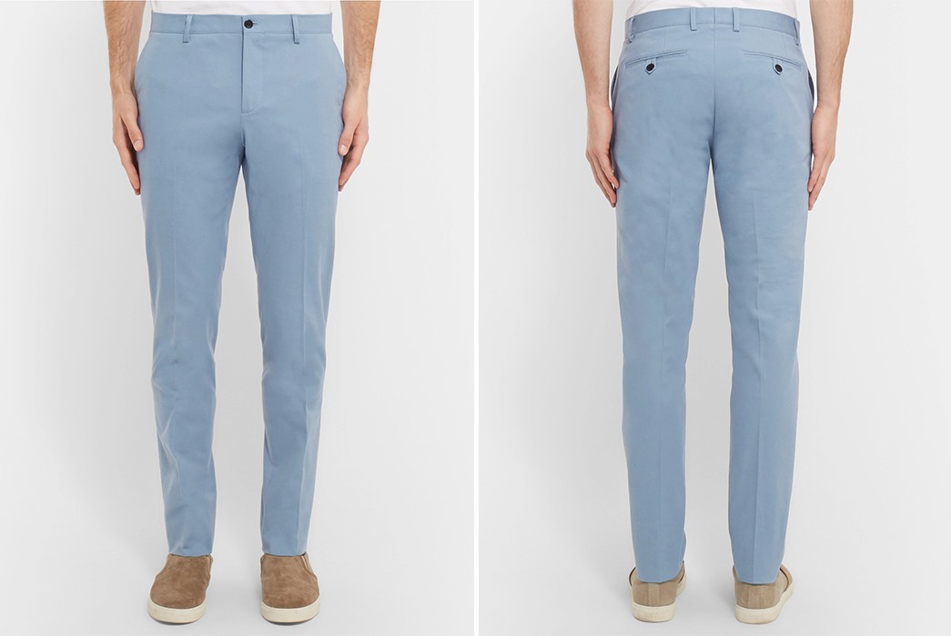Colorful-Chinos---Five-Plus-One-2)-Etro-Slim-Fit-Twill-Chinos-in-Light-Blue