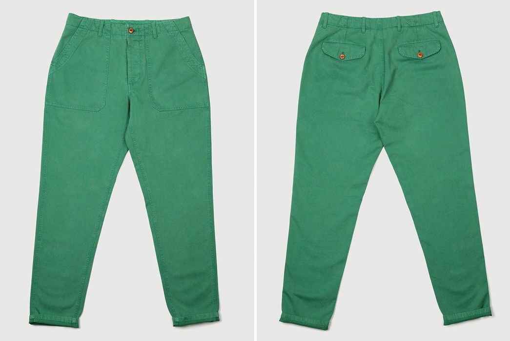 Colorful-Chinos---Five-Plus-One-4)-The-Workers-Club-Chino-in-Forest-Green