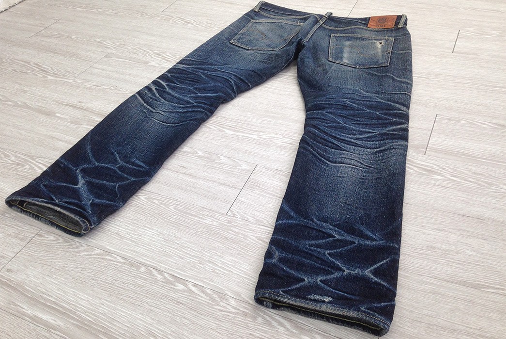 Fade-Friday---Oni-X-Samurai-Jeans-277X-(11-Months,-5-Soaks)-back-perspective