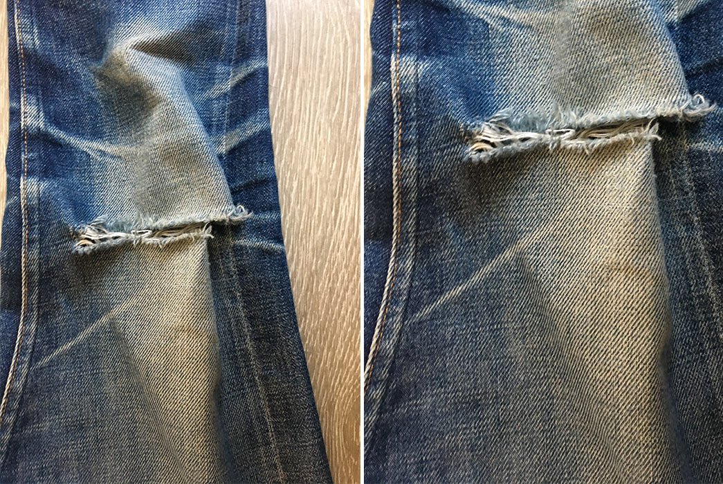 Fade-of-the-Day---A.P.C.-Petit-New-Standards-(4-Years,-5-Washes)-front-knee-detailed