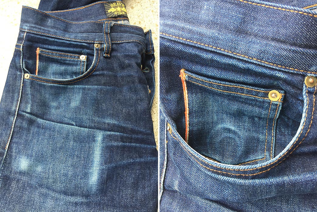 Fade-of-the-Day---Brave-Star-Selvage-Slim-Taper-2.0-(2-Years,-2-Soaks)-front-right-pocket-detailed