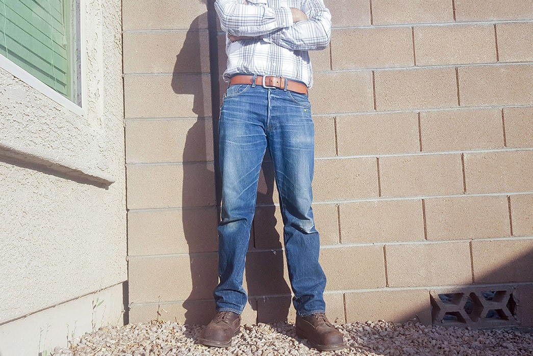 Fade-of-the-Day---Levi's-501-STF-(10-Months,-1-Wash,-2-Soaks)-model-front-2