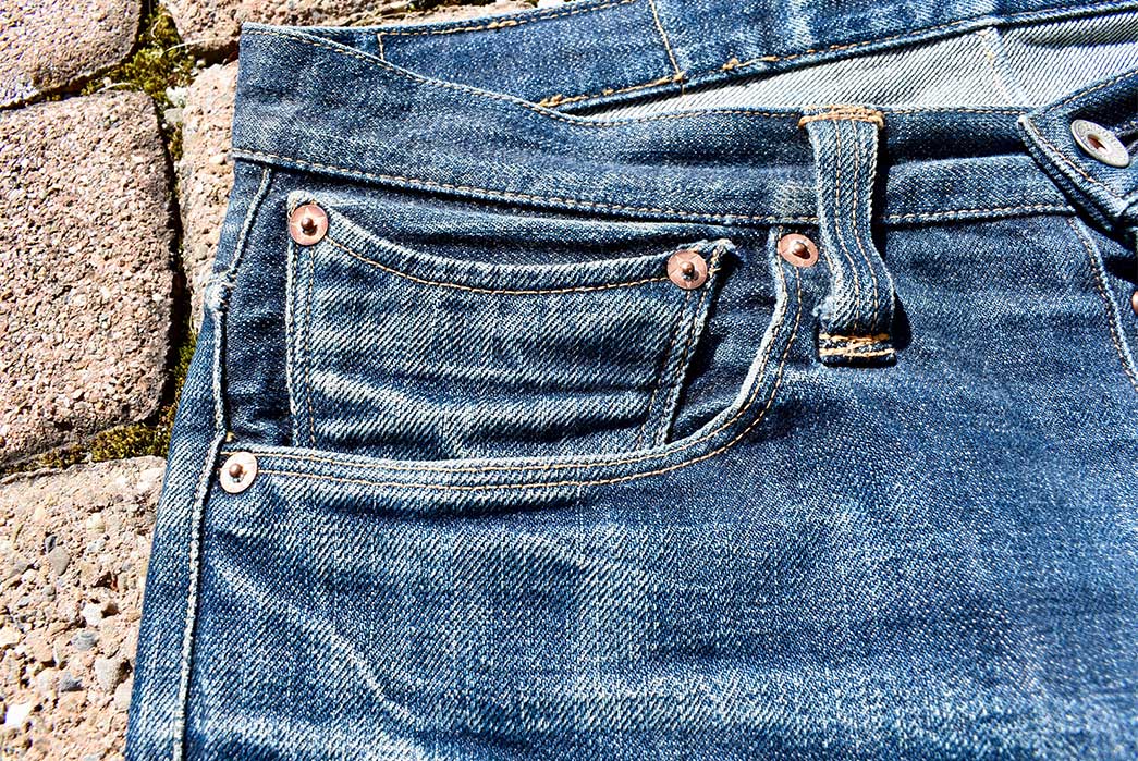 Fade-of-the-Day---Stevenson-Overall-Co.-Santa-Rosa-767-RXX-(1.5-Years,-7-Washes)-front-top-right-pocket