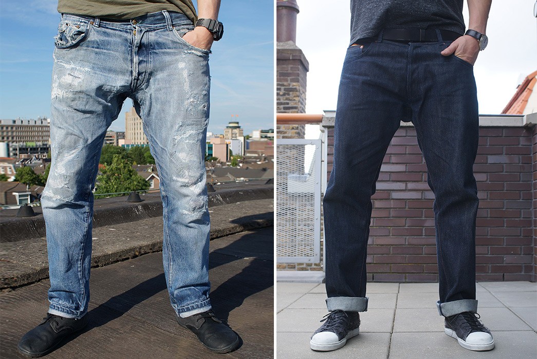 Fade-of-the-Day---Tulp-Jeans-Emperor-(2-Years,-10-Washes,-2-Soaks)-model-front-and-new