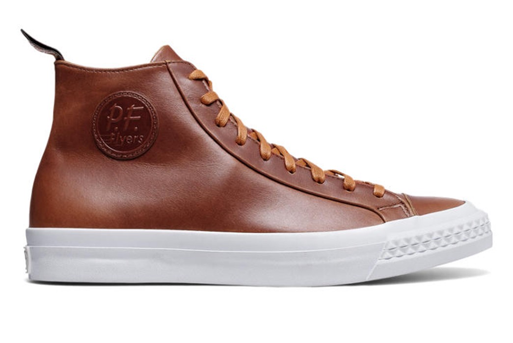 High-Top-Leather-Sneakers---Five-Plus-One-2)-P.F.-Flyers-for-Todd-Snyder-Rambler-Hi-in-Saddle