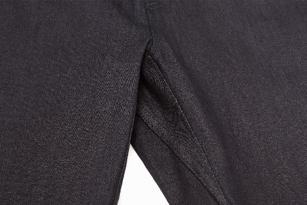 Outlier's-Experimental-Double-Warp-Dyneema-Denim-Might-Outlast-You-front-between-legs