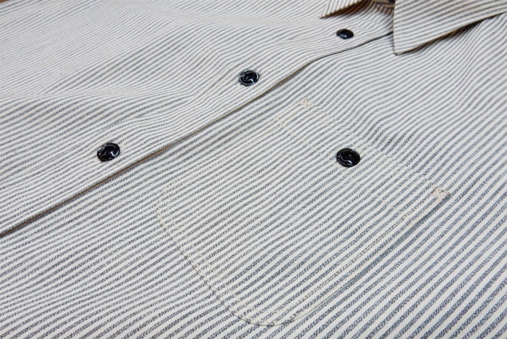 Roy-6oz.-Selvedge-Cotton-Chambray-Stripe-Shirt-front-buttons
