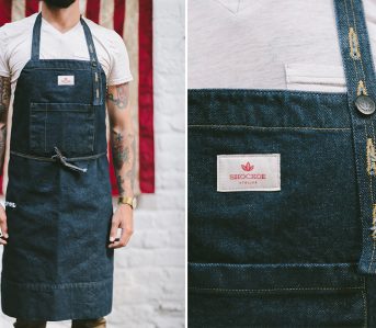 Shockoe-Gets-Grilling-with-Their-Deadstock-Apron-Made-of-Abandoned-Factory-Denim-front-and-front-detailed