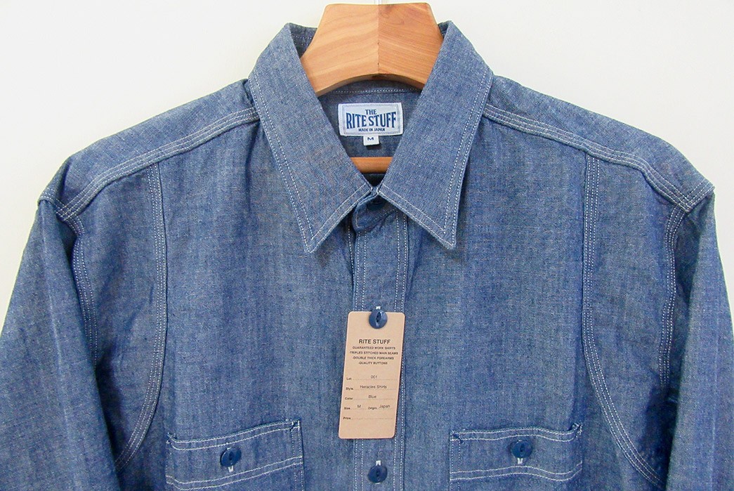 The-Rite-Stuff-5oz.-Selvedge-Chambray-Heracles-Work-Shirt-front-detailed