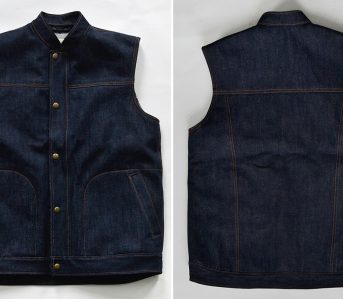 This-Selvedge-Denim-Vest-is-Cut,-Sewn,-and-Hunted-by-Ginew-Themselves-front-back