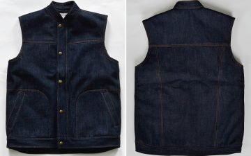 This-Selvedge-Denim-Vest-is-Cut,-Sewn,-and-Hunted-by-Ginew-Themselves-front-back
