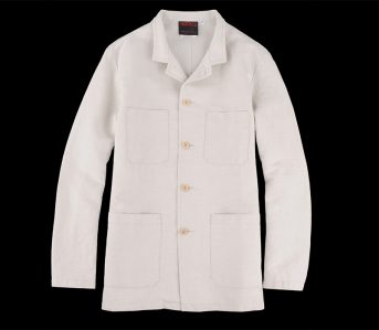 Vetra-Cotton-Linen-Twill-Nehru-Collar-Workwear-Jacket-front