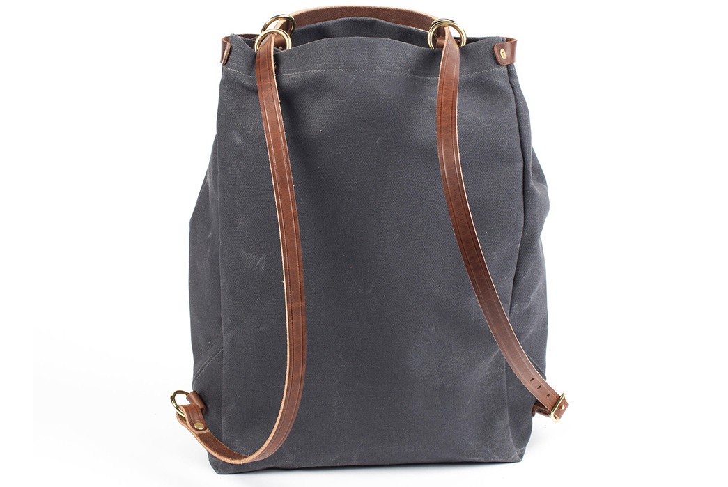 Wood-&-Faulk's-Waxed-Canvas-Shuttle-Pack-is-a-Simple-Twofer-Tote-Backpack-front