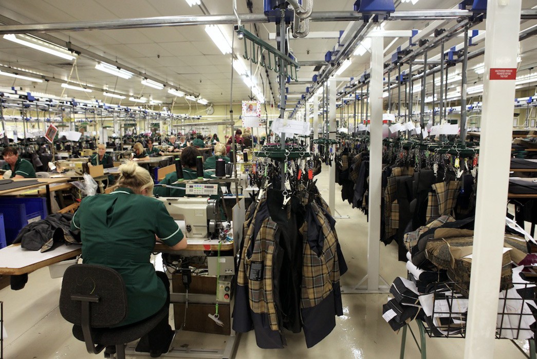 Barbour-Brand-Profile---History,-Philosophy,-and-Key-Products-Barbour-factory-in-South-Shields.-Image-via-A-Continuous-Lean.