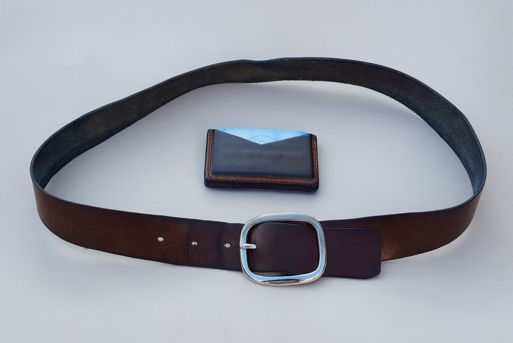 Jack Barba Japanese Selvedge Wallet, Austin Texas Leather Belts