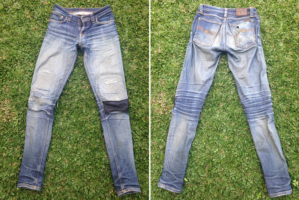 Fade-of-the-Day---Nudie-Skinny-Lin-Deep-Orange-(3-Years,-6-Washes,-1-Soak)-front-back