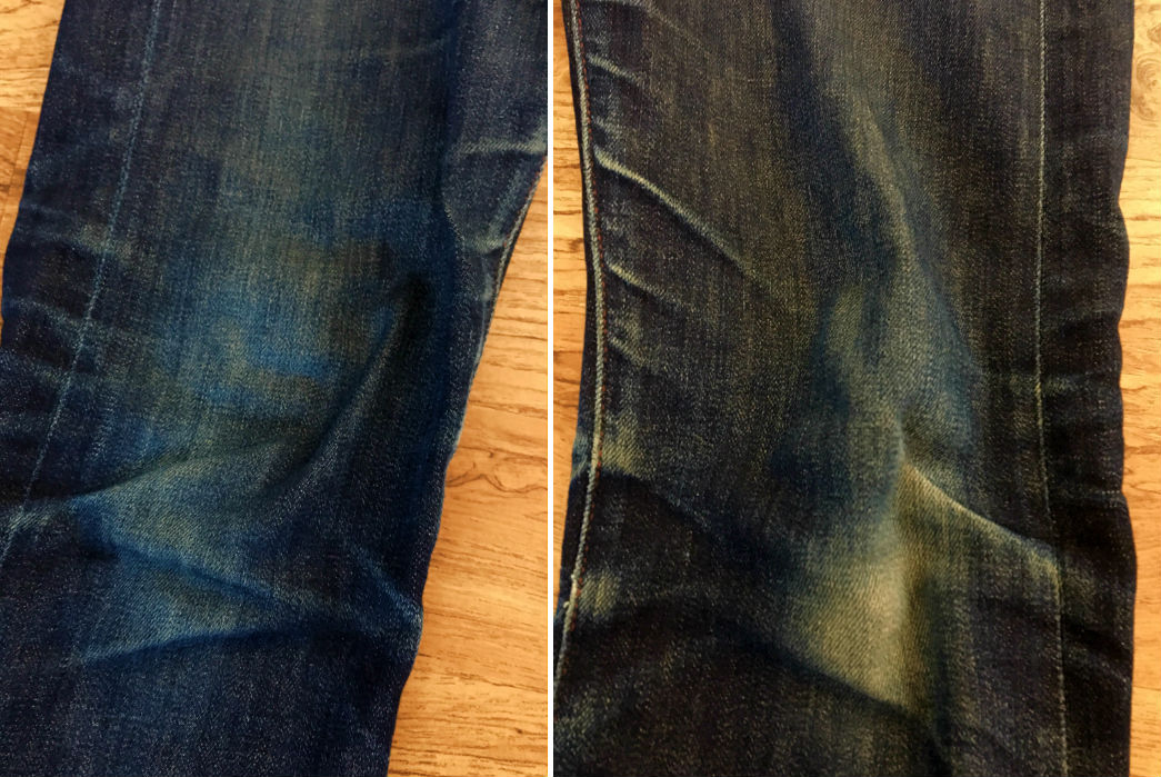 Fade of the Day - Railcar Fine Goods Viper X008 (20 Months 4 Washes) knees