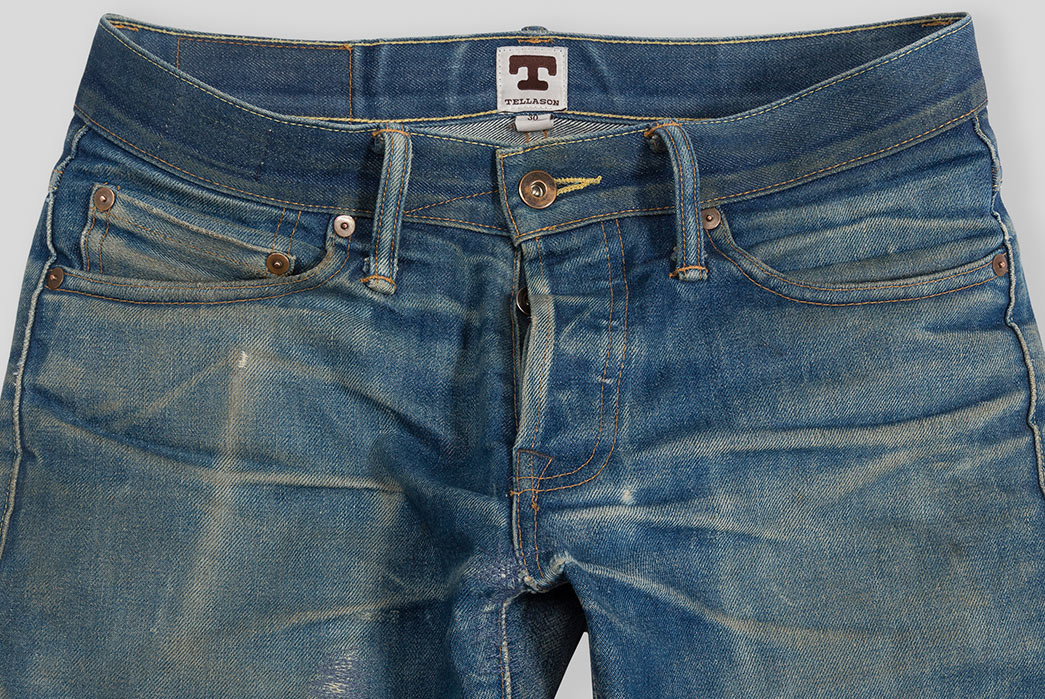 Fade-of-the-Day---Tellason-Ladbroke-Grove-Cone-Natural-Indigo-(19-Months,-Unknown-Washes)-front-top