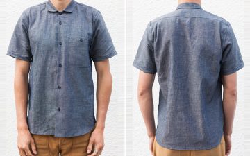 Grease-Point-Workwear-Indigo-Linen-Chambray-Shirt-front-back